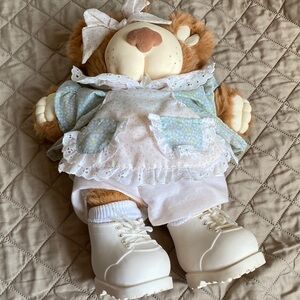 Adorable Plush Lion with Blue and White Outfit